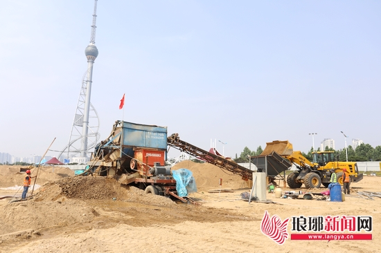 山东临沂:清洗阳光沙滩,滨河景观将大变样(图2) 山东临沂:清洗阳光沙滩,滨河景观将大变样(图2)