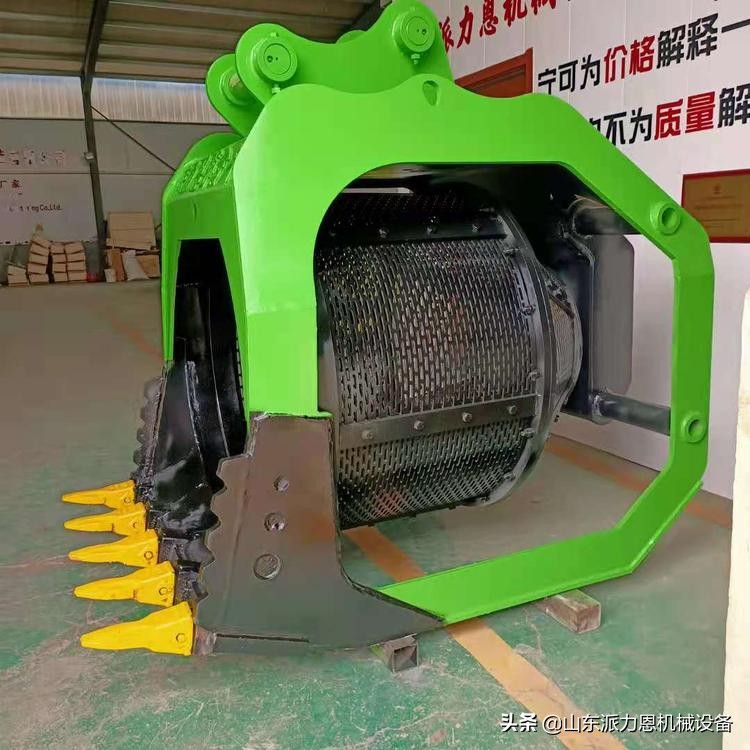 挖机转筒式筛分斗360度旋转筛分斗洗沙筛沙设备(图3) 挖机转筒式筛分斗360度旋转筛分斗洗沙筛沙设备(图3)
