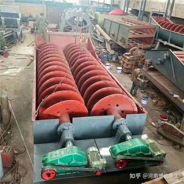 螺旋洗砂机出沙带水需要配置细沙回收脱水筛机来解决!(图2) 螺旋洗砂机出沙带水需要配置细沙回收脱水筛机来解决!(图2)