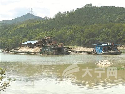 福安溪潭重拳打击非法采砂(图1)