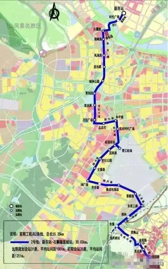 泉州快速轨道交通规划：1号、2号、3号、4号、5号、6号线(图38)