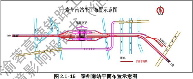 刚刚，北沿江高铁相关细节公布！泰州南站2台6线！(图8)